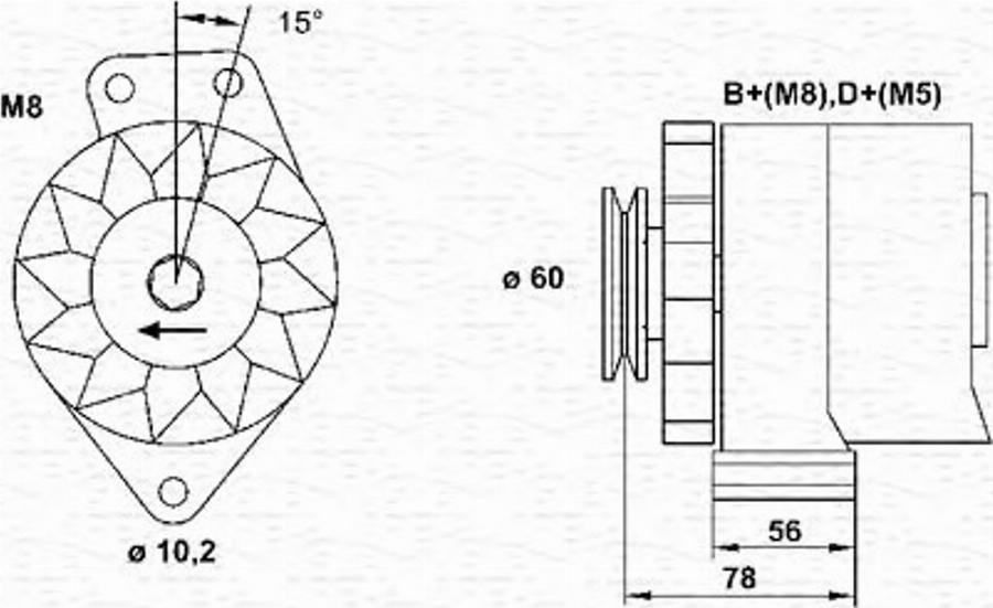 Magneti Marelli 943356674010 - Alternateur cwaw.fr