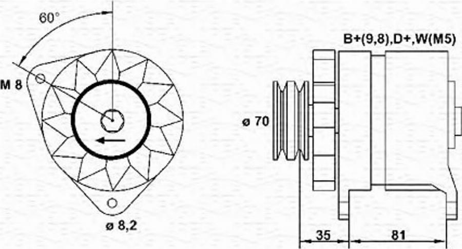 Magneti Marelli 943356054010 - Alternateur cwaw.fr