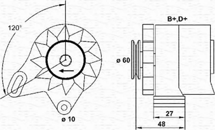 Magneti Marelli 943356143010 - Alternateur cwaw.fr