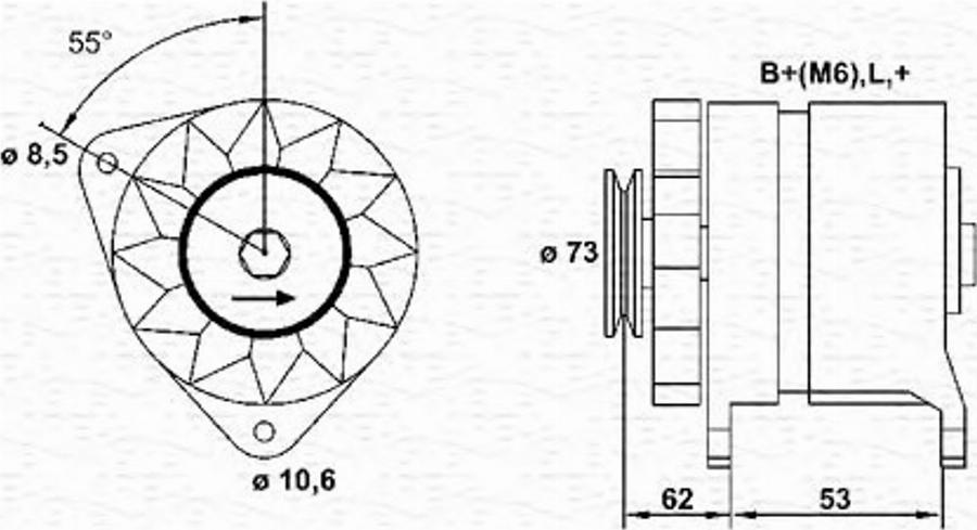 Magneti Marelli 943356142010 - Alternateur cwaw.fr