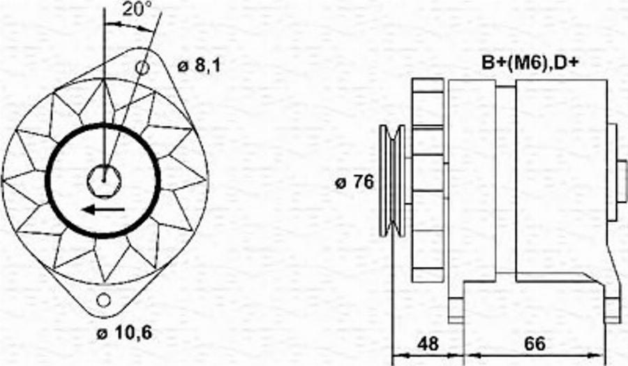 Magneti Marelli 943356151010 - Alternateur cwaw.fr