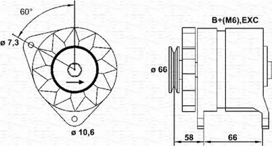 Magneti Marelli 943356123010 - Alternateur cwaw.fr