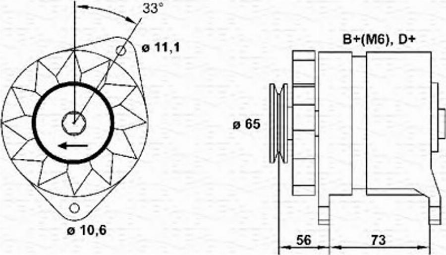 Magneti Marelli 943 35 684 801 0 - Alternateur cwaw.fr