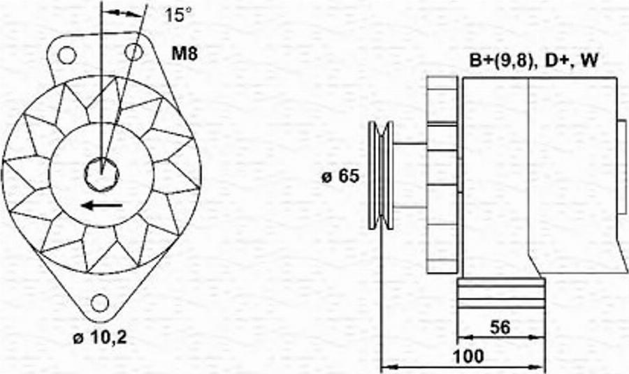 Magneti Marelli 943356814010 - Alternateur cwaw.fr