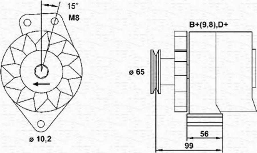 Magneti Marelli 943356813010 - Alternateur cwaw.fr