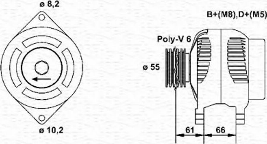 Magneti Marelli 943356391010 - Alternateur cwaw.fr