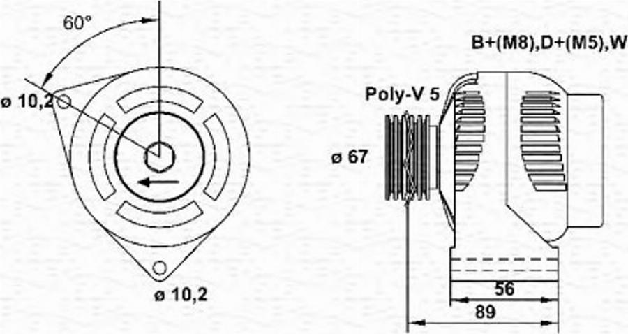 Magneti Marelli 943356310010 - Alternateur cwaw.fr