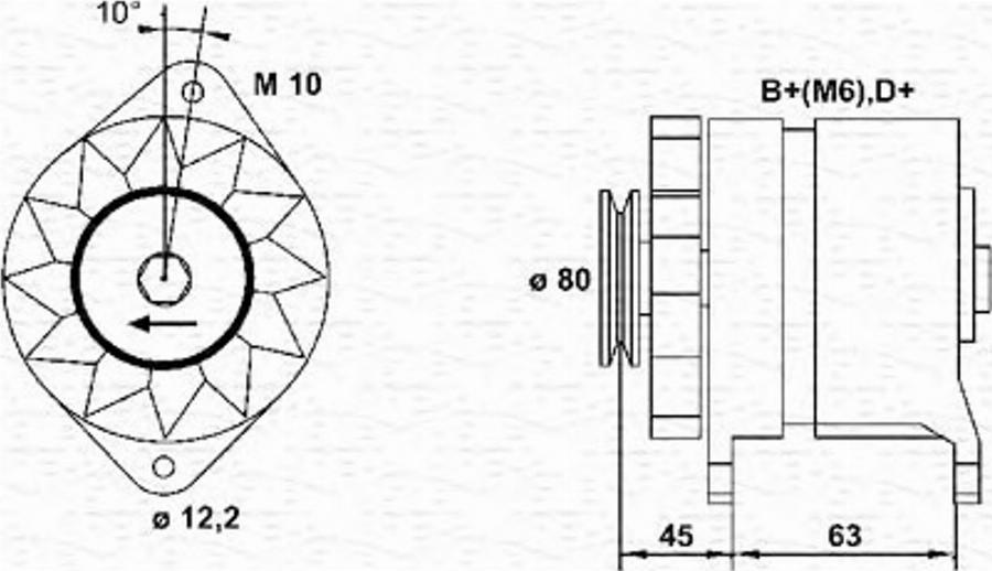 Magneti Marelli 943356380010 - Alternateur cwaw.fr