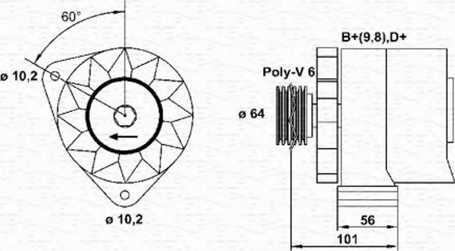 Magneti Marelli 943356206010 - Alternateur cwaw.fr