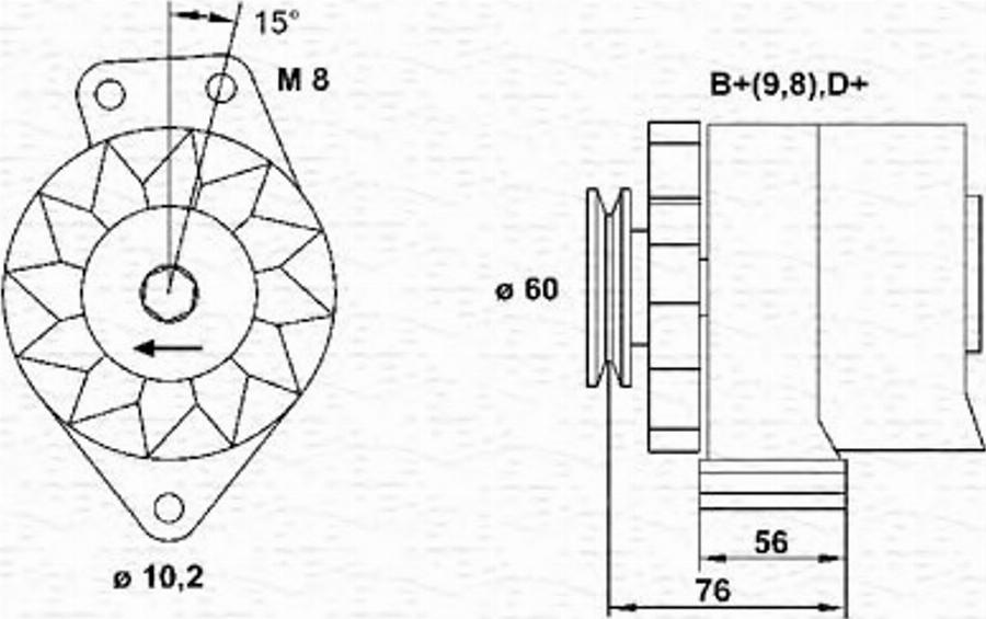 Magneti Marelli 943356217010 - Alternateur cwaw.fr