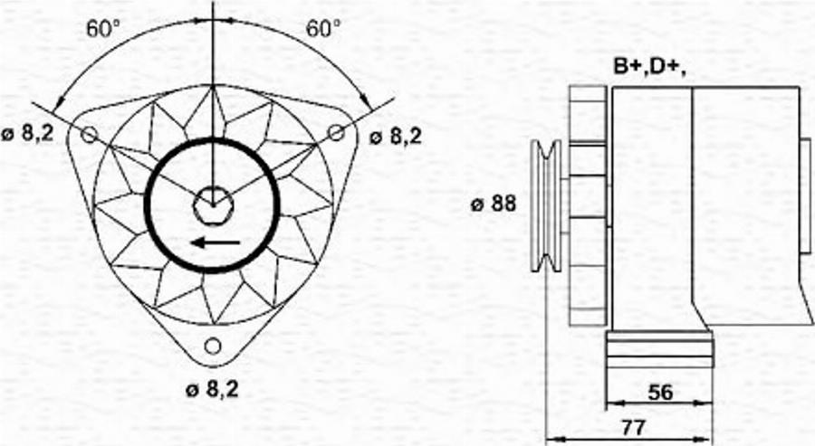 Magneti Marelli 943356734010 - Alternateur cwaw.fr