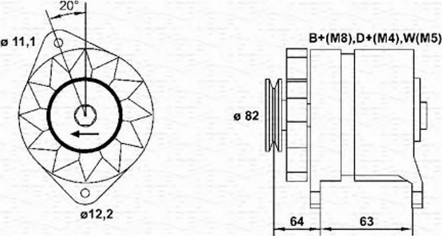 Magneti Marelli 943357801010 - Alternateur cwaw.fr