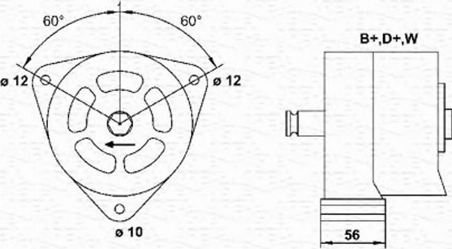 Magneti Marelli 943357707010 - Alternateur cwaw.fr