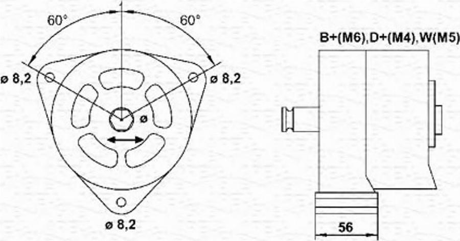 Magneti Marelli 943 35 771 501 0 - Alternateur cwaw.fr