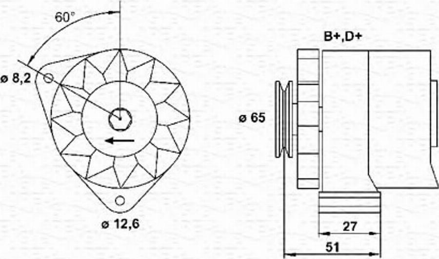 Magneti Marelli 943305820010 - Alternateur cwaw.fr