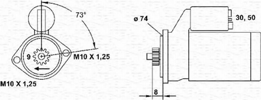 Magneti Marelli 943241049010 - Démarreur cwaw.fr