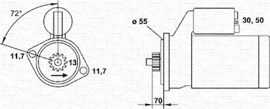 Magneti Marelli 943241044010 - Démarreur cwaw.fr