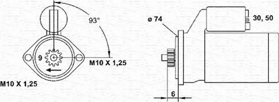 Magneti Marelli 943241043010 - Démarreur cwaw.fr