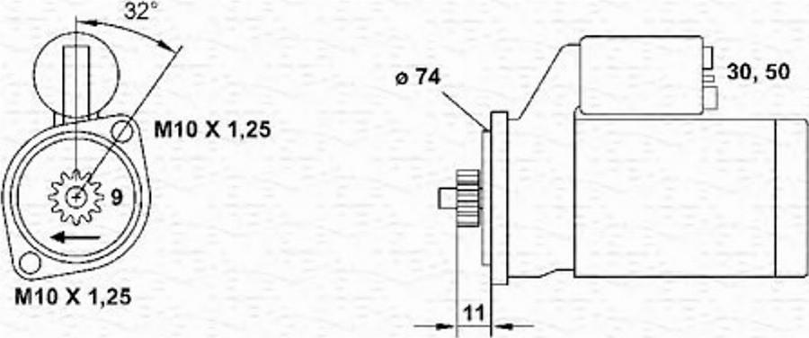 Magneti Marelli 943241047010 - Démarreur cwaw.fr