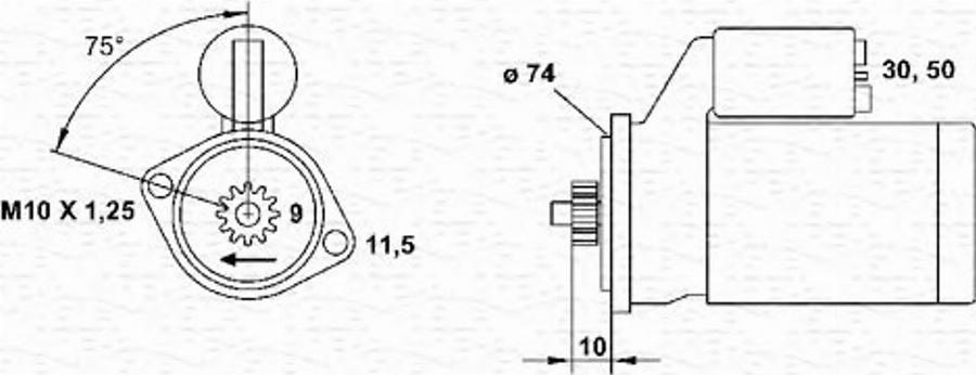 Magneti Marelli 943241050010 - Démarreur cwaw.fr