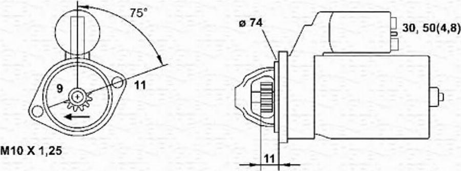 Magneti Marelli 943241051010 - Démarreur cwaw.fr