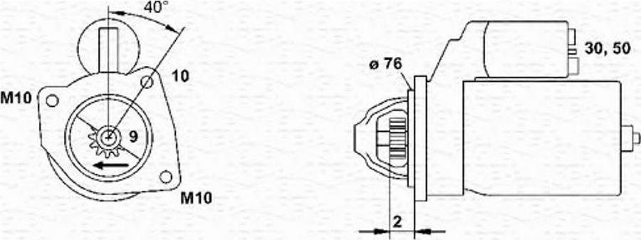 Magneti Marelli 943241060010 - Démarreur cwaw.fr