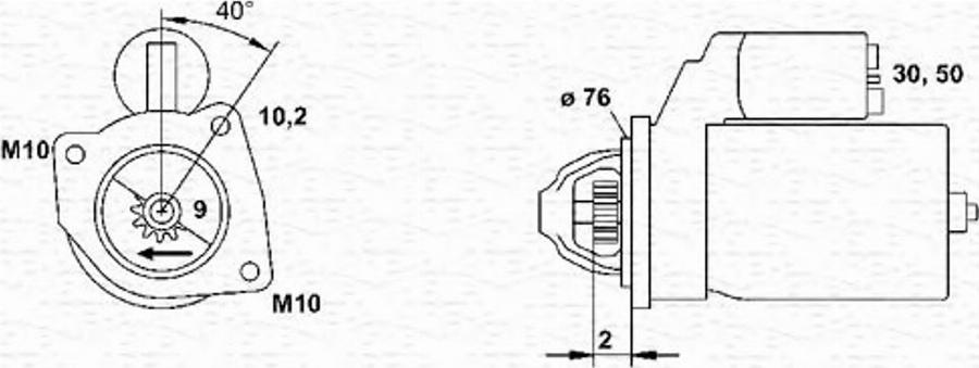 Magneti Marelli 943241061010 - Démarreur cwaw.fr