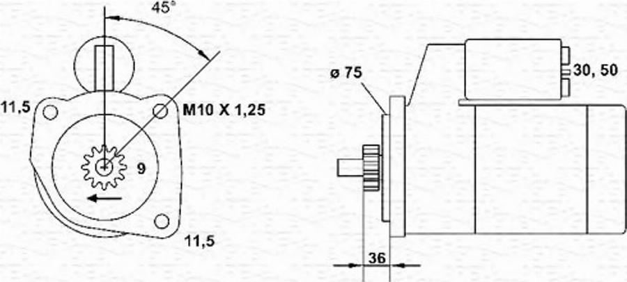 Magneti Marelli 943241001010 - Démarreur cwaw.fr