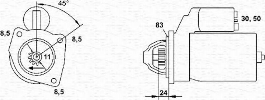 Magneti Marelli 943241008010 - Démarreur cwaw.fr