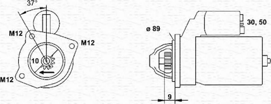 Magneti Marelli 943241015010 - Démarreur cwaw.fr