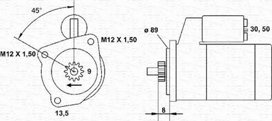 Magneti Marelli 943241016010 - Démarreur cwaw.fr