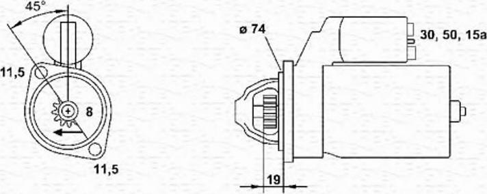 Magneti Marelli 943241013010 - Démarreur cwaw.fr