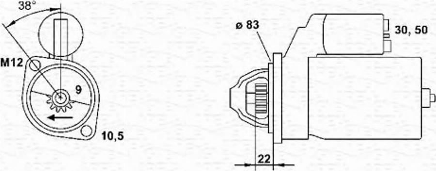 Magneti Marelli 943241035010 - Démarreur cwaw.fr