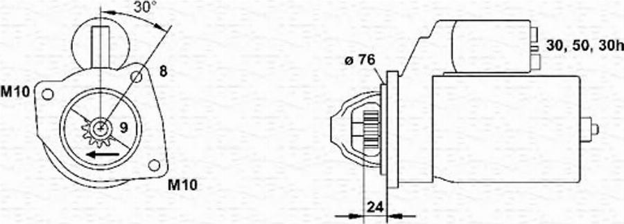 Magneti Marelli 943241170010 - Démarreur cwaw.fr