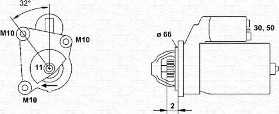 Magneti Marelli 943254043010 - Démarreur cwaw.fr