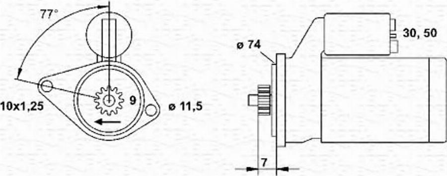 Magneti Marelli 943254003010 - Démarreur cwaw.fr