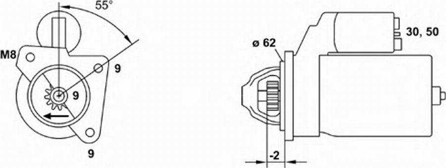 Magneti Marelli 943254018010 - Démarreur cwaw.fr