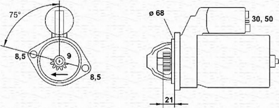 Magneti Marelli 943254082010 - Démarreur cwaw.fr