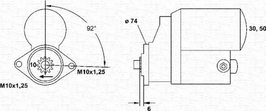 Magneti Marelli 943254078010 - Démarreur cwaw.fr