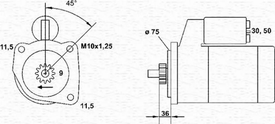 Magneti Marelli 943251908010 - Démarreur cwaw.fr