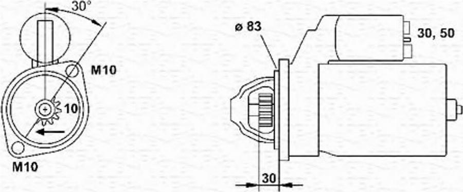 Magneti Marelli 943251449010 - Démarreur cwaw.fr