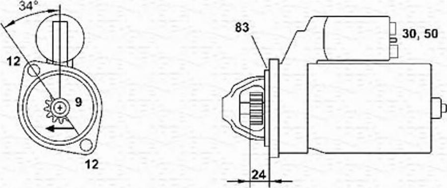 Magneti Marelli 943251445010 - Démarreur cwaw.fr