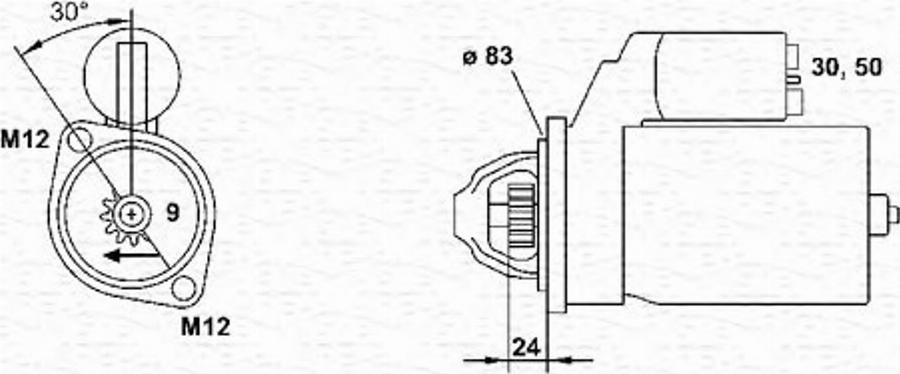 Magneti Marelli 943251443010 - Démarreur cwaw.fr