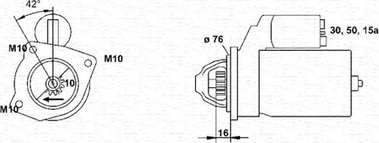 Magneti Marelli 943251459010 - Démarreur cwaw.fr