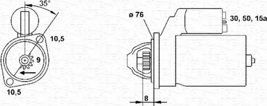 Magneti Marelli 943251455010 - Démarreur cwaw.fr