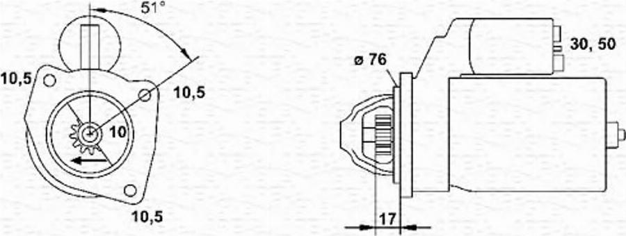 Magneti Marelli 943251458010 - Démarreur cwaw.fr