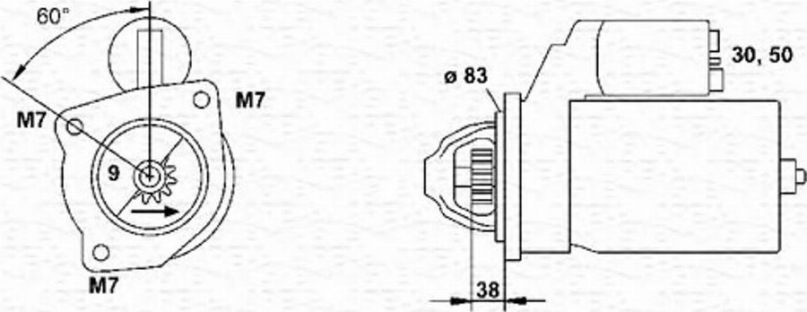 Magneti Marelli 943251401010 - Démarreur cwaw.fr