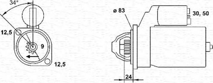 Magneti Marelli 943251408010 - Démarreur cwaw.fr