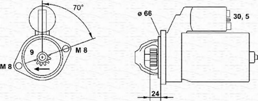 Magneti Marelli 943251403010 - Démarreur cwaw.fr