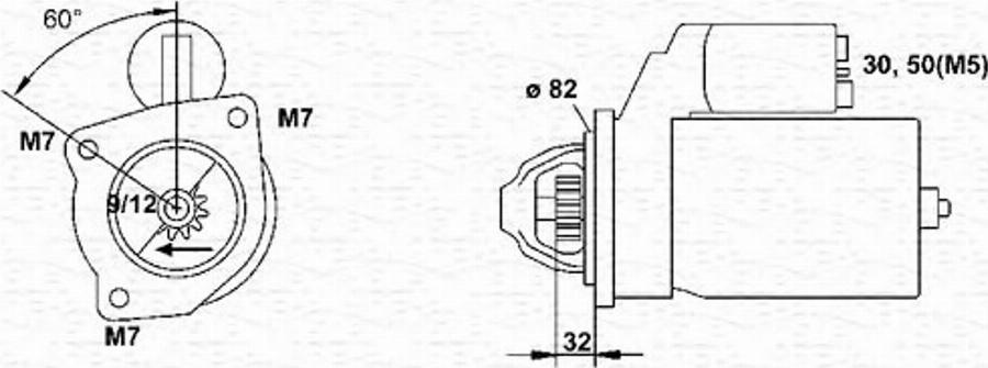 Magneti Marelli 943251402010 - Démarreur cwaw.fr